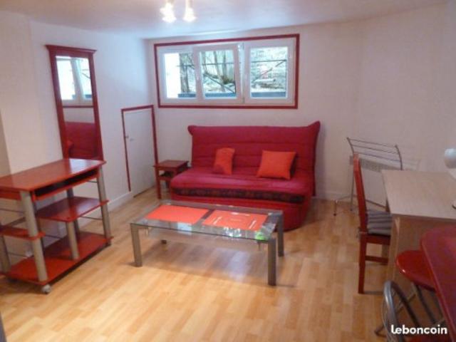 studio meublé rez de jardin