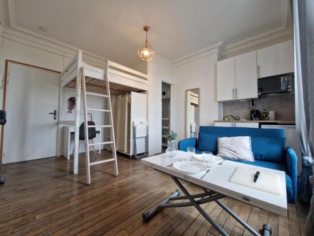 Studio meublé 19 m2 Rue Lesage