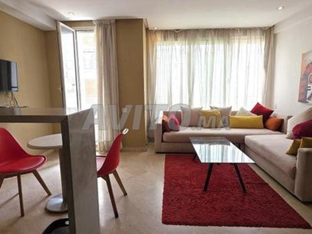 Studio meublé 48m2 3è étg Clim Terrasse Maarif