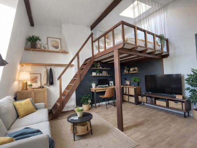 STUDIO MEZZANINE 28M2 LILLE SEBASTOPOL BUS3G