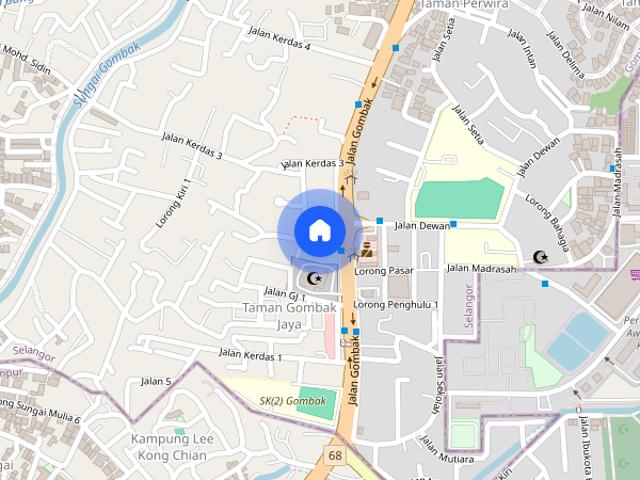 Studio Penthouse for rent at Ulu Klang