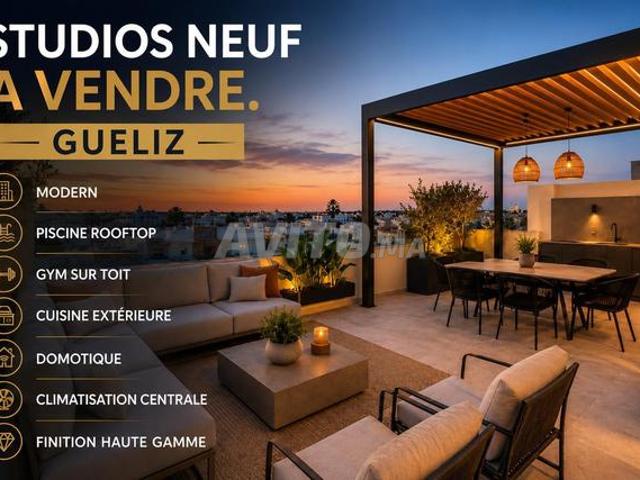 Studio piscine rooftop