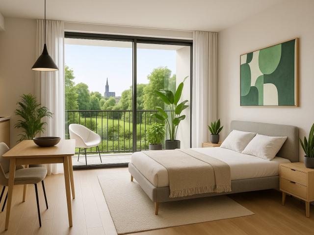 Studio Premium – Bassin Vauban – À 200 m du tram 1 pièce, 28 m²