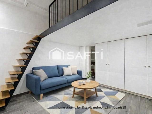Studio prêt à vivre 23 m² montmartre