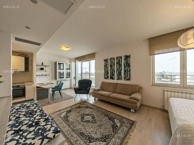 Studio ultracentral Maria Rosetti 38, priveliște panoramică, terasă, boxă