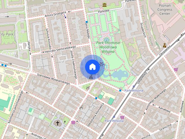 Studio z widokiem na park Willsona