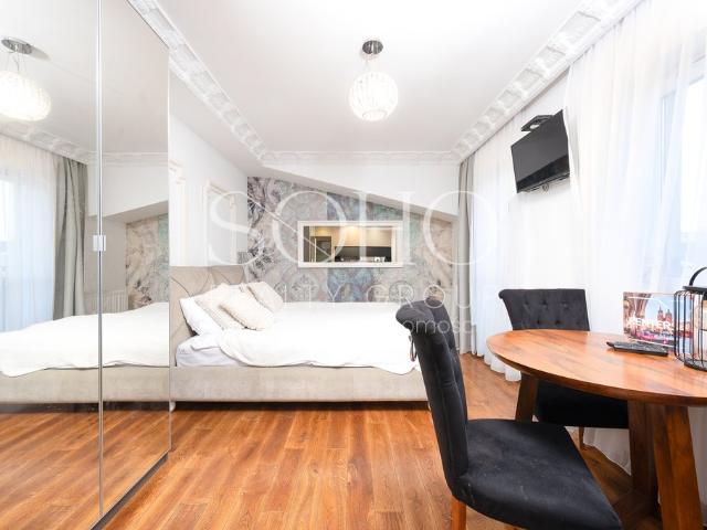 Studio z balkonem w nowej inwestycji, pełne wyposażenie