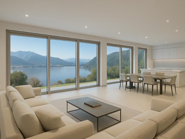 STUPENDA ED ESCLUSIVA VILLA VISTA LAGO 6.5 LOCALI A PUGERNA