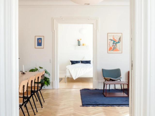 Stylish double bedroom in shared flat in Indre By