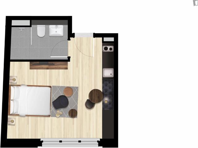 Stylish studio near Rummelsburg train station
