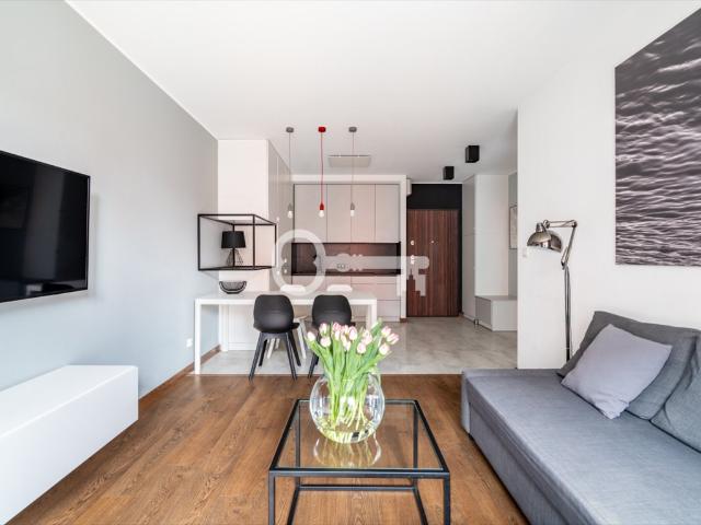 Stylowy apartament na Wyspie Spichrzów z balkonem