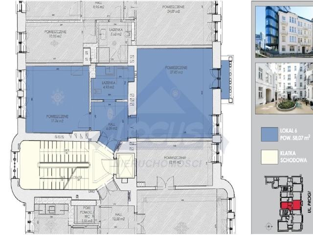 Stylowe biuro 58 m² w odrestaurowanej kamienicy Śródmieście