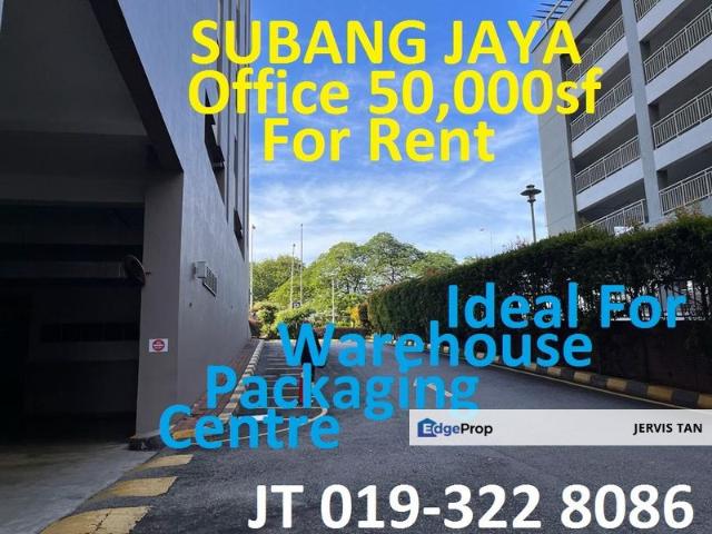 Subang Jaya Office 50,000sf @ Ground Floor For Rent Ideal For Warehouse Packaging Centre