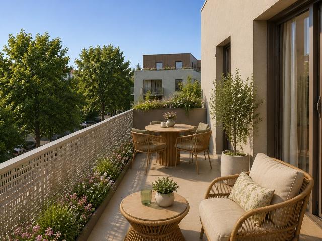 Sublime 2 pièces avec vaste terrasse et belle exposition au cœur d'un quartier résidentiel! 2 pièces, 50 m²