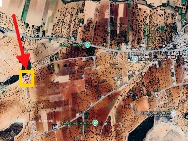SUBOĞAZ'DA 900m BAĞ EVİNE UYGUN KUYU MEVCUT TEK TAPU ARAZİ