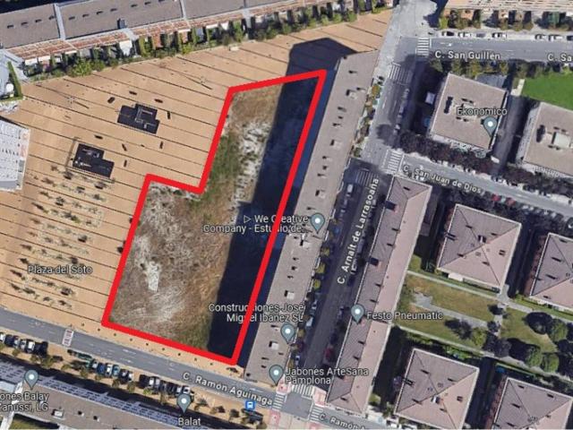 Suelo urbano comercial en Barrio de Mendilorri en Pamplona