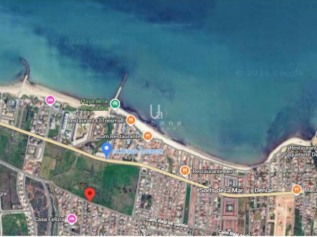 SUELO URBANO EN DENIA A 500 METROS DEL MAR