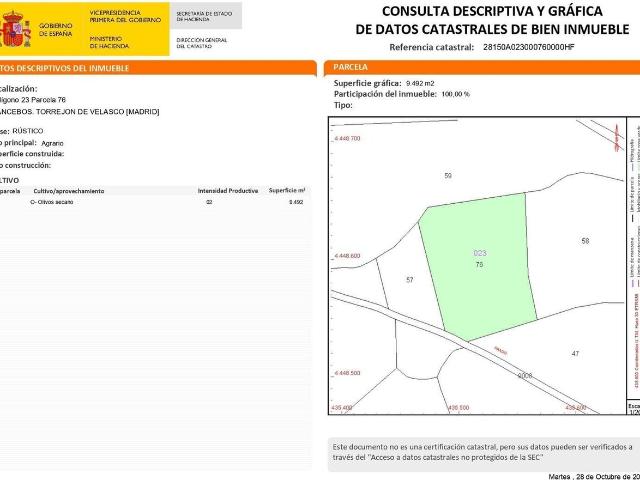 Suelo en venta, Torrejón de Velasco, Madrid
