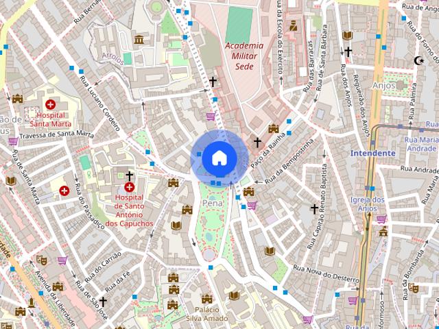 Suite mobilada com wc privado num T3 em Lisboa