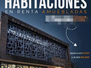 Suites amueblados con baño en renta cerca de la Upaep universidad