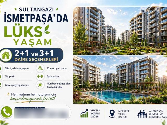 Sultangazi İsmetpaşa Mah 115 M2 3+1 Site İçerisinde Daire