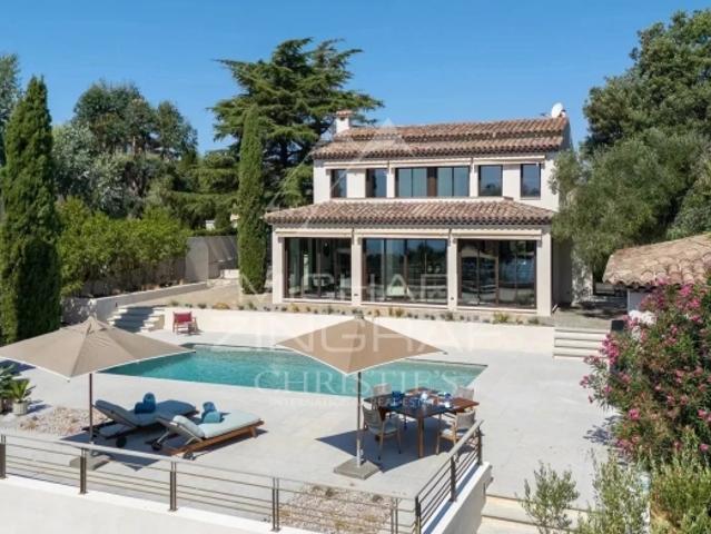 Super Cannes Charmante villa provençale moderne rénovée avec vue mer
