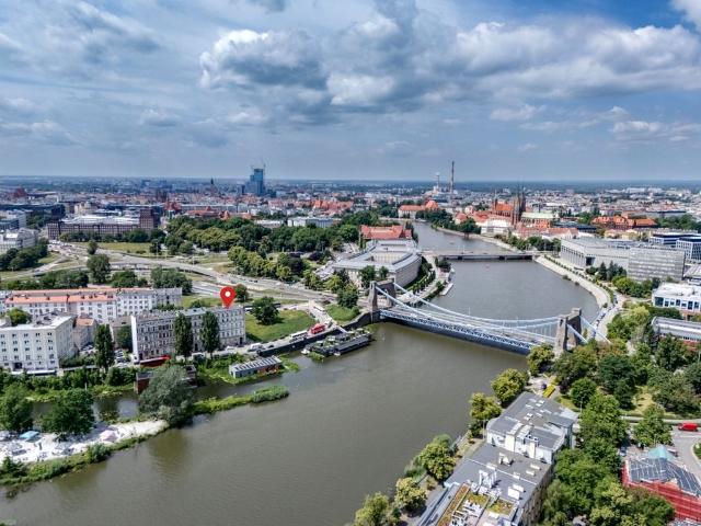 Super lokalizacja | Widok na most Grunwaldzki Słowackiego, Wrocław, Plac Grunwaldzki