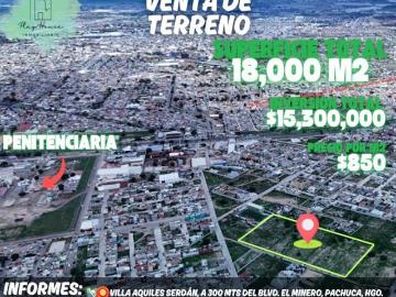 SUPER OFERTA, NO ES EJIDO, GRAN TERRENO EN PACHUCA, HGO