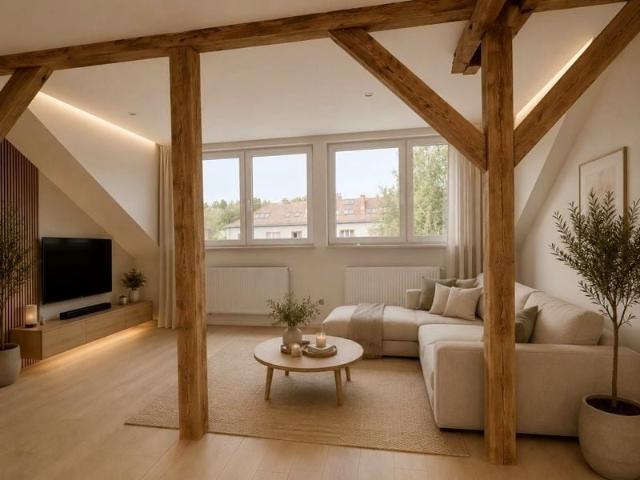 Super poddasze z co miejskim Trynek 40,02 m², Gliwice