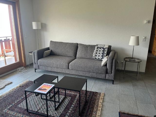 Superbe3.5 pieces meublé avec grand balcon sud. Location saison eté et hiver