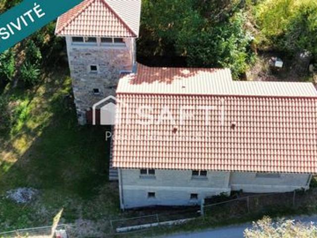 Superbe Opportunité: Ancien Moulin avec étang à Restaurer et Grand Terrain de 27533m²