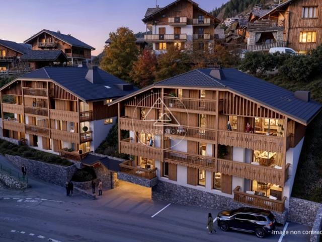 Superbe appartement neuf en duplex de trois chambres au dernier étage, au centre de Morzine