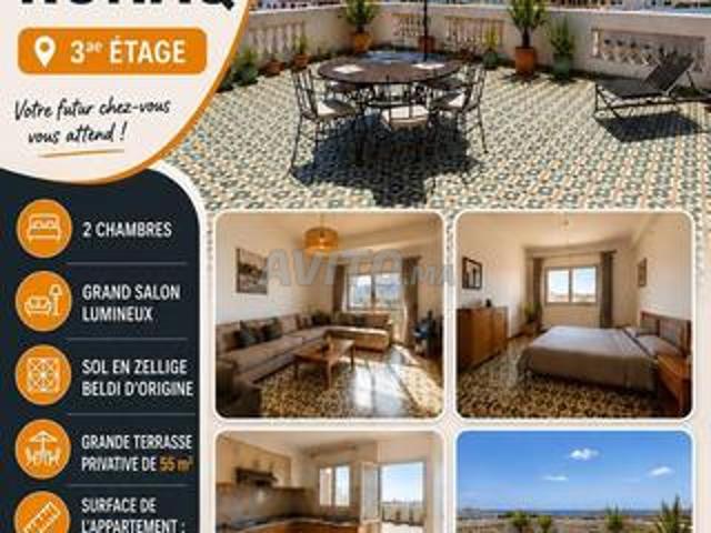 Superbe appartement à vendre à Rounak avec terrasse privée