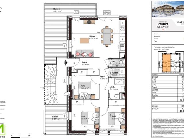 Superbe appartement de type T4 à Morzine