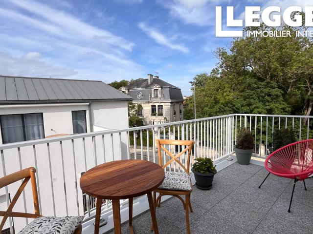 Superbe appartement en dernier étage avec terrasses et double parking à La Rochelle