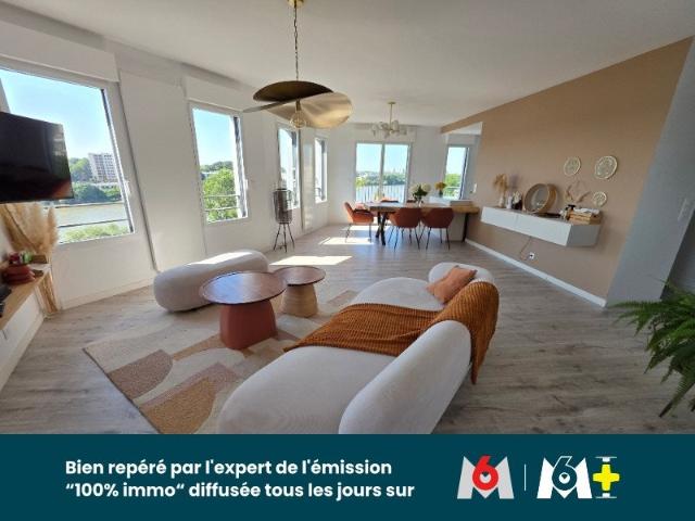 Superbe Appartement Standing 3 chambres Avec Vue Loire 106m² Nantes