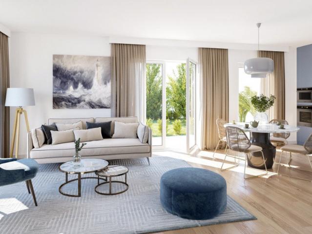 Superbe appartement T4 en rez de jardin avec extérieur de 100 m², donnant sur un Parc ! 4 pièces, 75 m²
