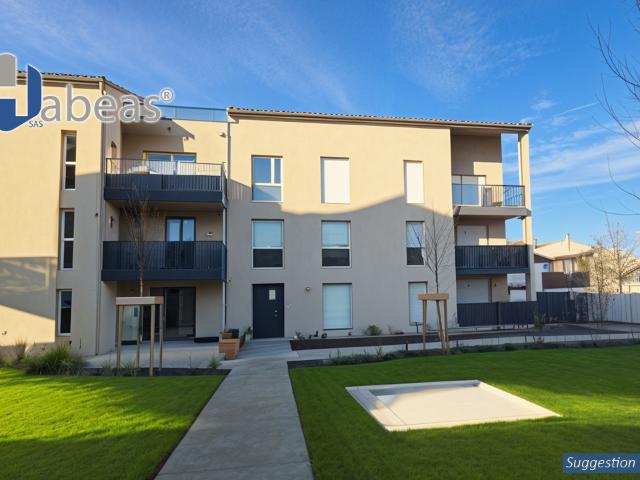 Superbe appartement T3 de 61m² au 1er étage avec balcon de 14m² et un parking