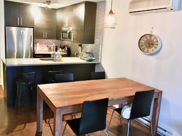 Superbe Condo 2 étage avec cour arrière privée WOW! semi meublé 4 1/ 2, 1000 pi2