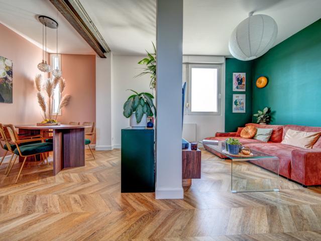 Superbe F3, 55 m2, jardin et terrasse