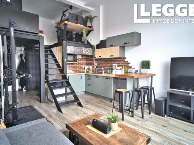 Superbe loft de 32m² avec mezzanine de 11m², parking et cave – a Five, Proche du centre de Lille