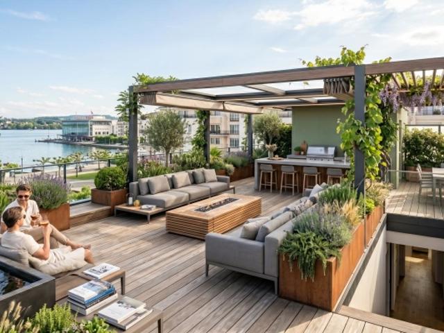 SUPERBE T4 NEUF AVEC GRANDES TERRASSES PROCHE LAC DERNIER ETAGE ROOFTOP