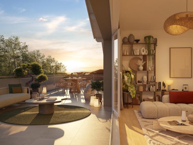 SUPERBE T4 DE 100 M² EN DERNIER ETAGE AVEC 2 BELLES TERRASSES SANS VIS A VIS 4 pièces, 100 m²
