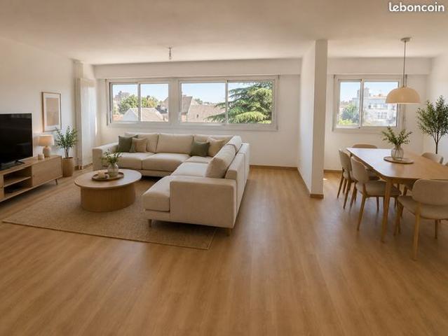 Superbe T5 traversant de 131m2, hypercentre, cave & garage
