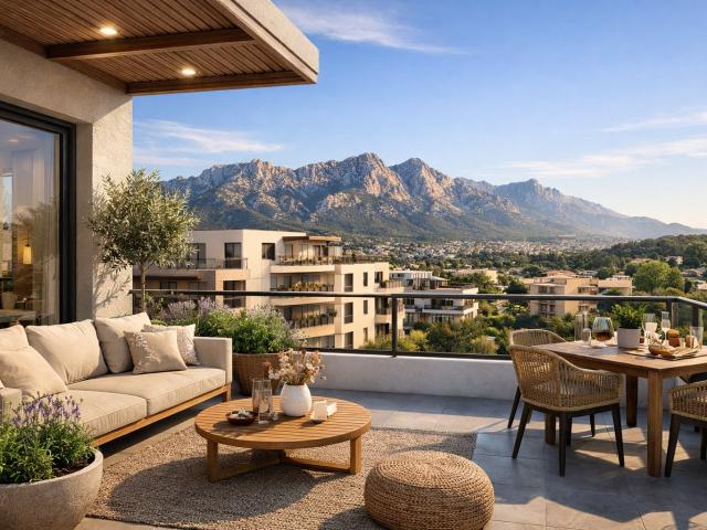 SUPERBE T2 DE 55 M² AVEC GRANDE PIECE DE VIE, TERRASSE AU CALME ET ETAGE ELEVE – 2 pièces, 55 m²