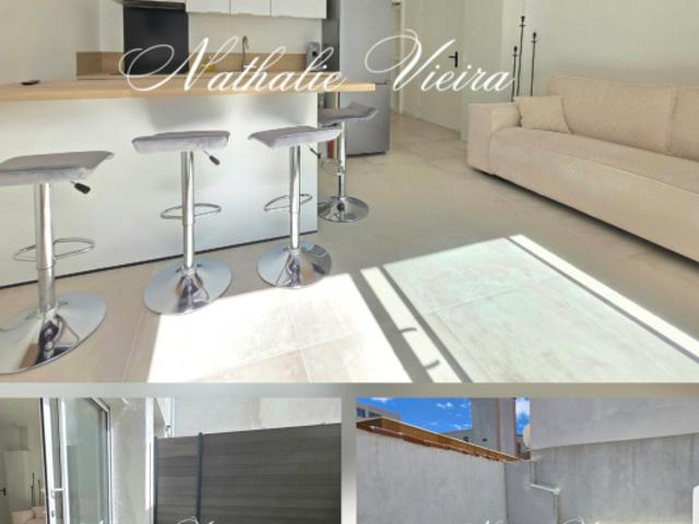 SUPERBE T2 ENTIEREMENT RENOVE MEUBLE COUR ET TOIT TERRAS
