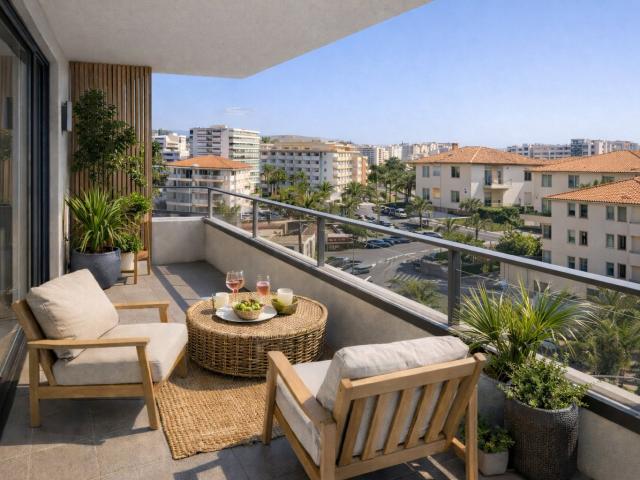 SUPERBE T3 AVEC TERRASSE DERNIER ÉTAGE A DEUX PAS DE LA MER 3 pièces, 65 m²