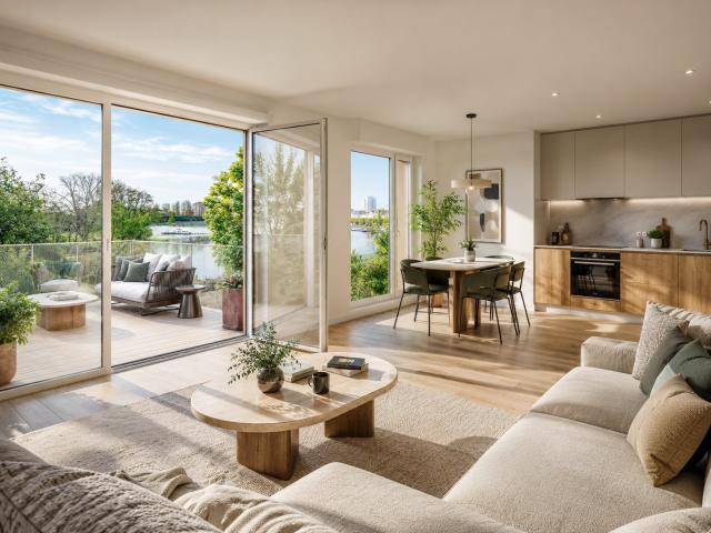 SUPERBE T3 TRAVERSANT AU COEUR DE L'ILE ST LAURENT VUE DEGAGEE SUR LA SAONE 3 pièces, 60 m²
