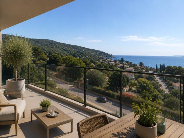 SUPERBE VUE MER SPACIEUX T3 AVEC TERRASSE 3 pièces, 65 m²