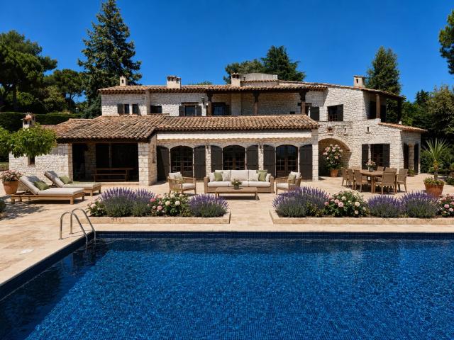 Superbe villa avec vue panoramique sur la mer dans le « Domaine des Hauts de Saint Paul de Vence »